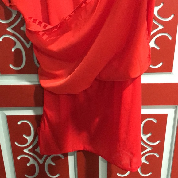 Red/Orange Cut Out Dress Size Medium - Picture 10 of 12